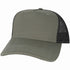 Custom Legacy Roadie 5 - Panel Trucker | Structured Seamless Hat - Charcoal Slub/ Black - The Luua Company