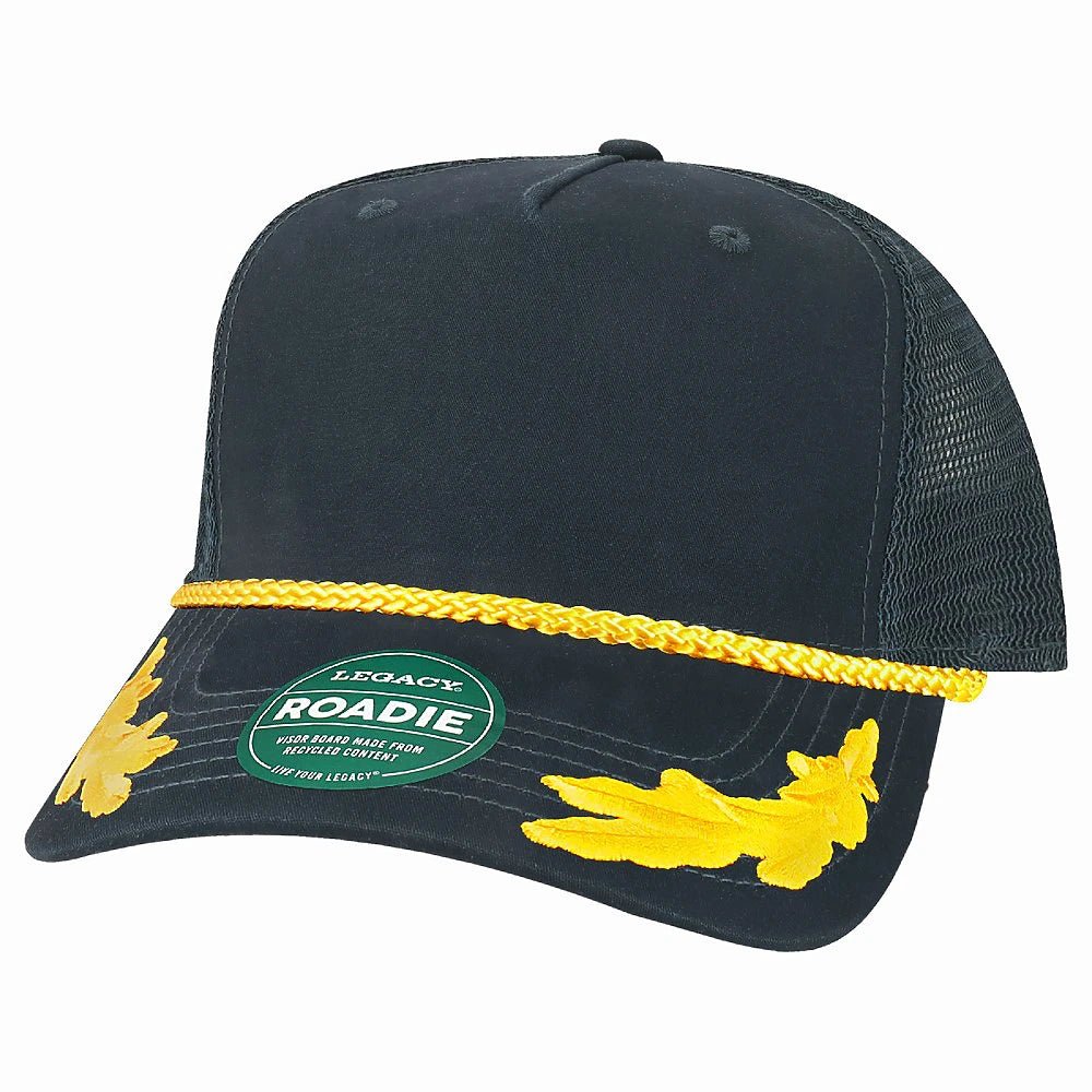 Custom Legacy Roadie 5 - Panel Trucker | Structured Seamless Hat - Navy Admiral - The Luua Company