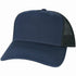 Custom Legacy Roadie 5 - Panel Trucker | Structured Seamless Hat - Navy Slub/ Black - The Luua Company