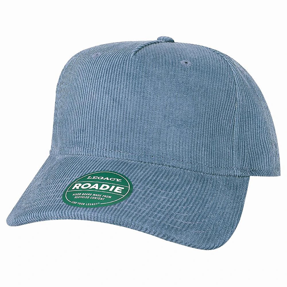 Custom Legacy Roadie 5 - Panel Trucker | Structured Seamless Hat - Ocean Corduroy - The Luua Company