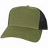 Custom Legacy Roadie 5 - Panel Trucker | Structured Seamless Hat - Olive Slub/ Black - The Luua Company