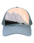Custom Locale 5PTKR Trucker Cap – Sublimated Landscape 5 - Panel Hat - Front Range/ Slate Blue Sarah D - The Luua Company