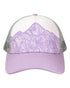 Custom Locale 5PTKR Trucker Cap – Sublimated Landscape 5 - Panel Hat - Purple Ranges/ Lavendar Sophia G - The Luua Company
