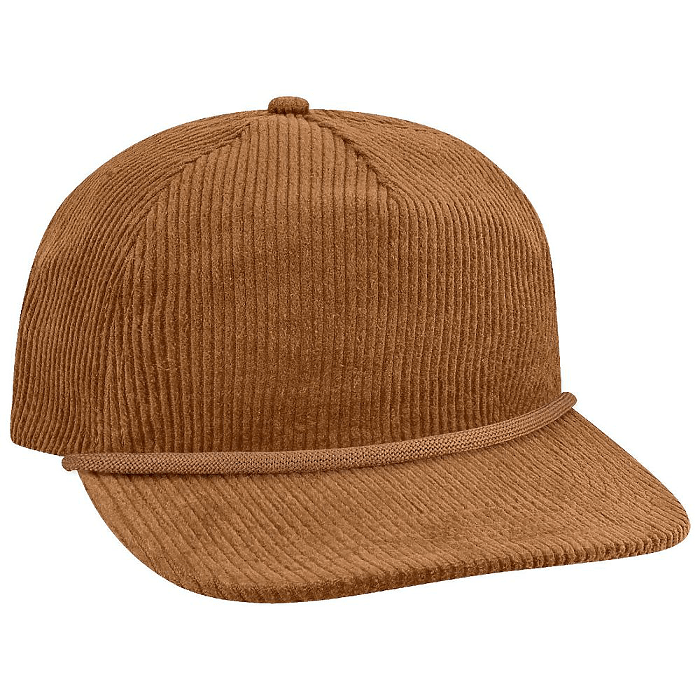 Custom Locale WILSON Five - Panel Rope Cap | Retro Outdoor Hat - Camel Corduroy - The Luua Company