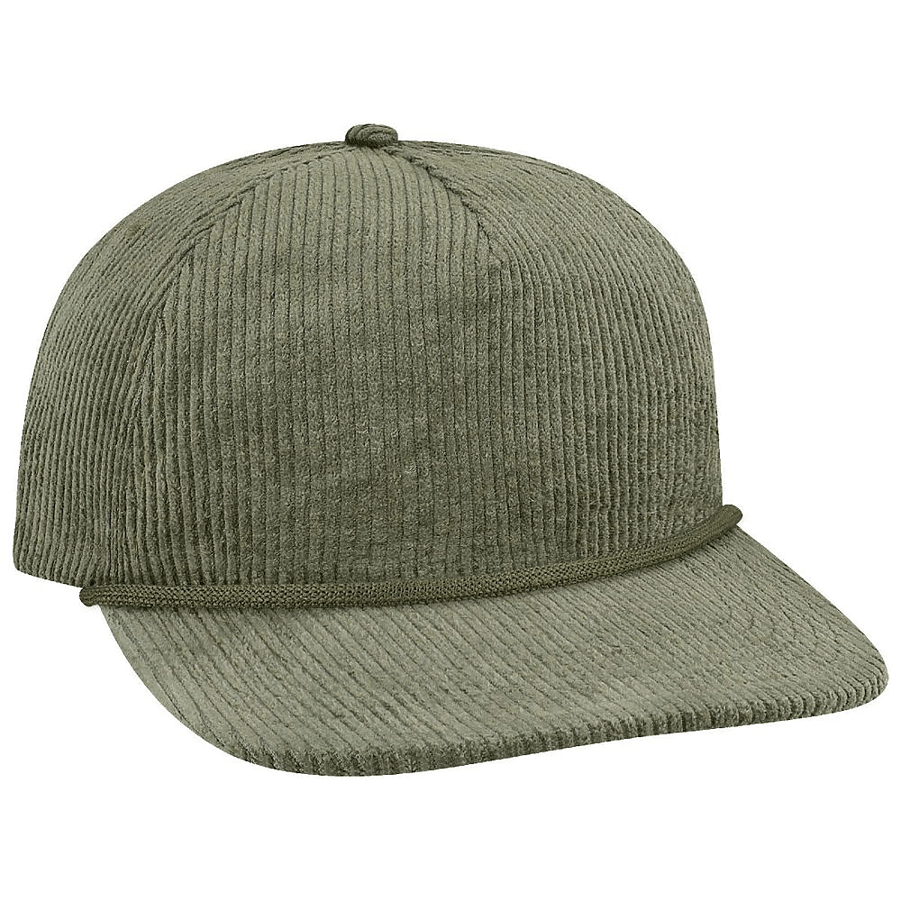 Custom Locale WILSON Five - Panel Rope Cap | Retro Outdoor Hat - Sage Corduroy - The Luua Company