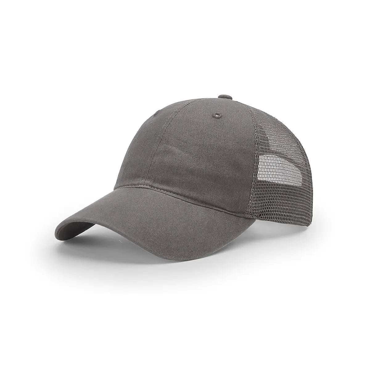 Custom Richardson 111 Garment Washed Leather Patch Hats - Charcoal - The Luua Company