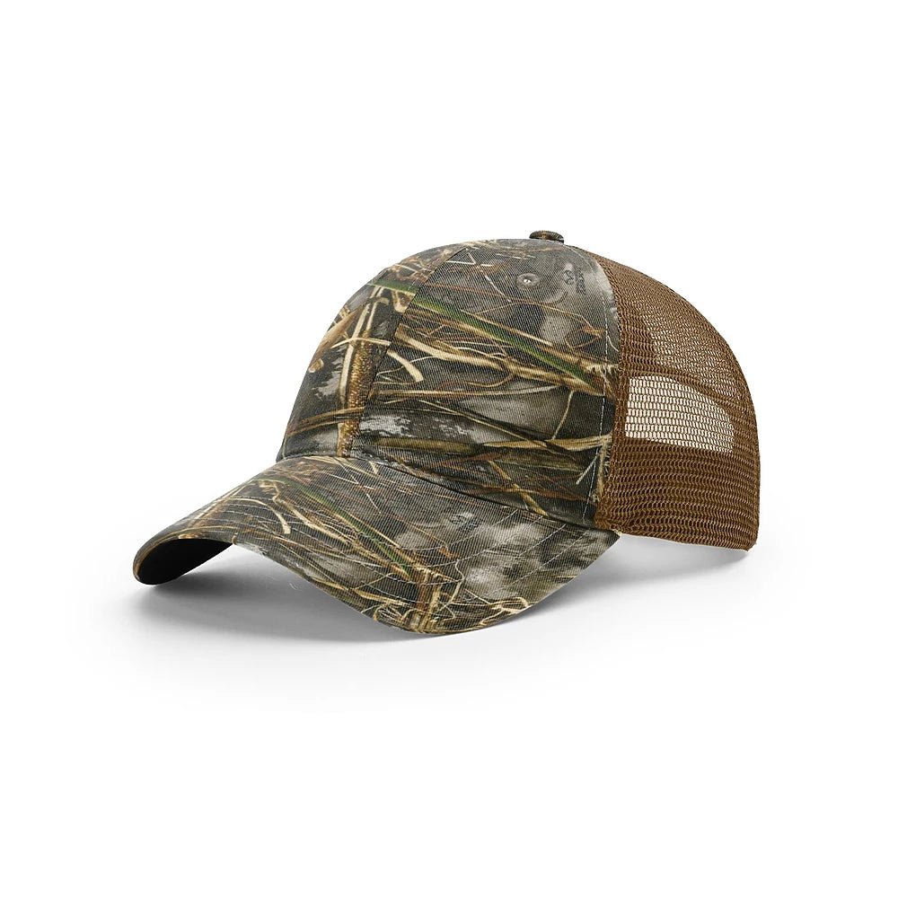 Custom Richardson 111P | Garment Washed Trucker Hat - Realtree Max 7/ Buck - The Luua Company