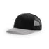 Custom Richardson 112 Trucker Hat | Leather Patch Hats - Black/ Light Grey CMB - The Luua Company
