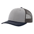 Custom Richardson 112 Trucker Hat | Leather Patch Hats - Grey/ Charcoal/ Navy - The Luua Company