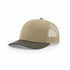 Custom Richardson 112 Trucker Hat | Leather Patch Hats - Khaki/ Chocolate Chip CMB - The Luua Company