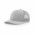 Custom Richardson 112 Trucker Hat | Leather Patch Hats - Light Grey - The Luua Company