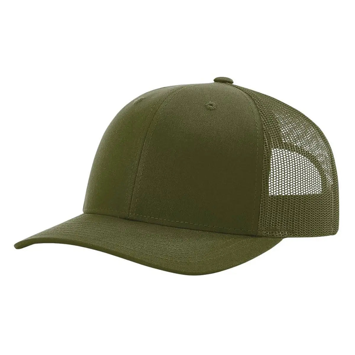 Custom Richardson 112 Trucker Hat | Leather Patch Hats - Loden - The Luua Company
