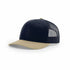 Custom Richardson 112 Trucker Hat | Leather Patch Hats - Navy/ Khaki CMB - The Luua Company