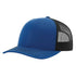 Custom Richardson 112 Trucker Hat | Leather Patch Hats - Royal/ Black - The Luua Company