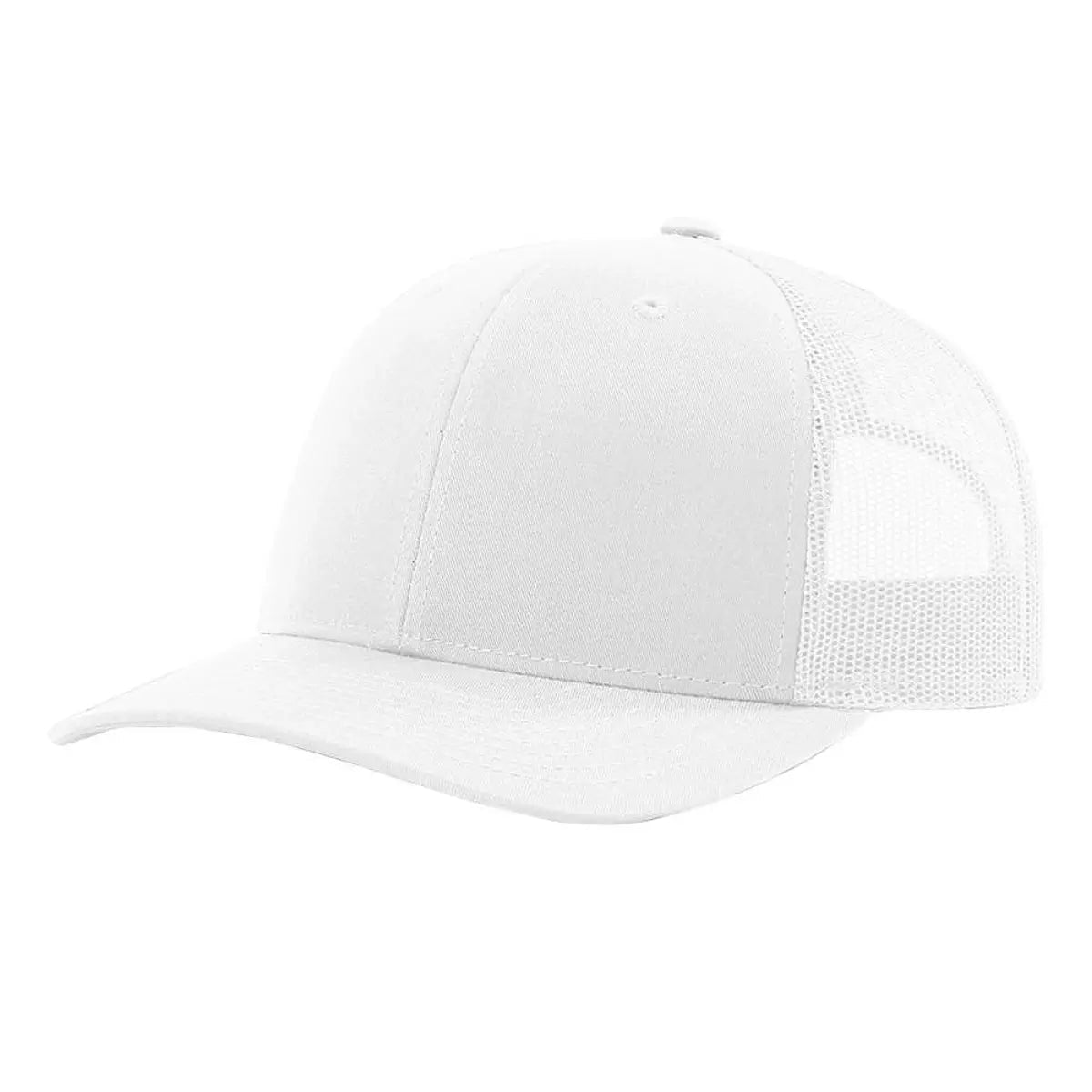 Custom Richardson 112 Trucker Hat | Leather Patch Hats - White - The Luua Company