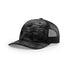 Custom Richardson 112PFP Leather Patch Hat | 5-Panel Camo Trucker in Kryptek Typhon/ Black - The Luua Company