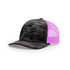 Custom Richardson 112PFP Leather Patch Hat | 5-Panel Camo Trucker in Kryptek Typhon/ Neon Pink - The Luua Company