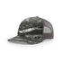 Custom Richardson 112PFP Leather Patch Hat | 5-Panel Camo Trucker in Mossy Oak Elements Blacktip/ Charcoal - The Luua Company