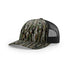 Custom Richardson 112PFP Leather Patch Hat | 5-Panel Camo Trucker in Realtree Original/ Black - The Luua Company