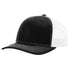 Custom Richardson 112PL + R-Flex | Adjustable Trucker Cap Black/ White in - The Luua Company