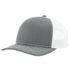 Custom Richardson 112PL + R-Flex | Adjustable Trucker Cap Heather Grey/ White in - The Luua Company