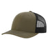 Custom Richardson 112PL + R-Flex | Adjustable Trucker Cap Loden Green/ Black in - The Luua Company