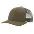 Custom Richardson 112PM Printed Mesh Trucker Hat |Patterned Mesh - Loden/ Green Camo - The Luua Company