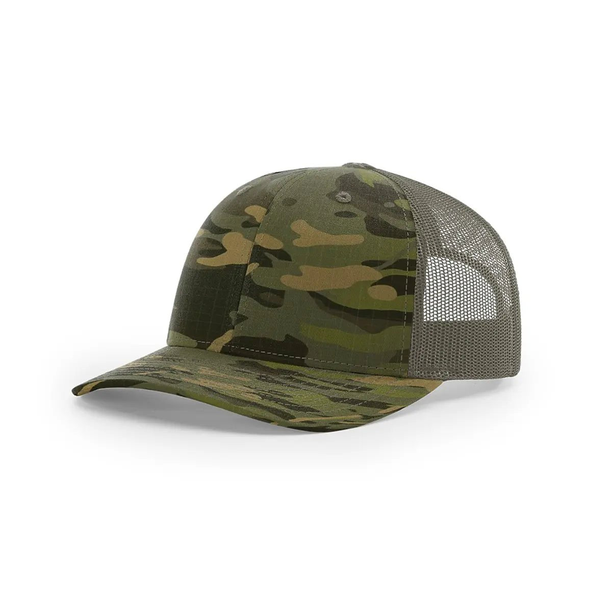 Custom Richardson 112PT | Printed Trucker Hat - Multicam Tropic/ Loden Green - The Luua Company