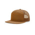 Richardson 168 - Flat Bill Hi - Pro 7 Panel Trucker Hats in Caramel - The Luua Company