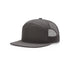 Richardson 168 - Flat Bill Hi - Pro 7 Panel Trucker Hats in Charcoal - The Luua Company