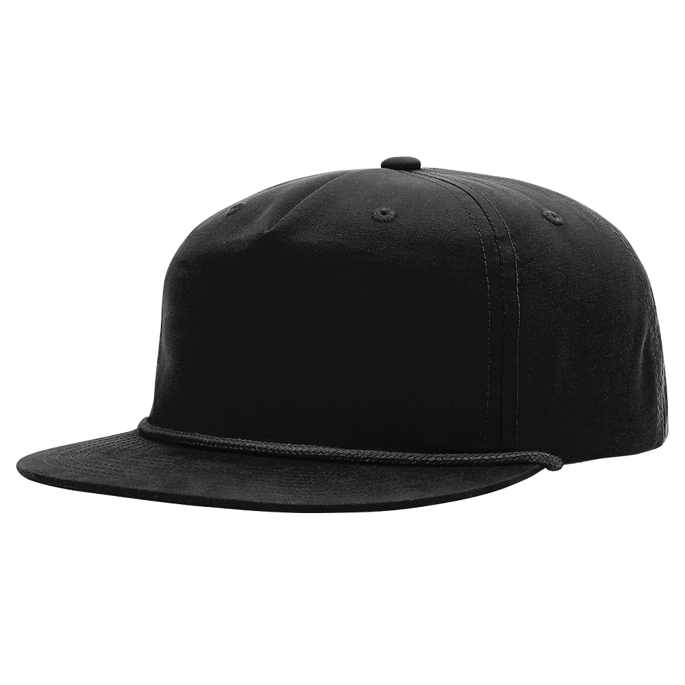 Custom Richardson 256 Umpqua Hat | Personalized Leather Patch Old School Grandpa Cap in Black - The Luua Company