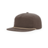 Custom Richardson 256 Umpqua Hat | Personalized Leather Patch Old School Grandpa Cap in Dark Mocha / Khaki - The Luua Company