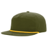 Custom Richardson 256 Umpqua Hat | Personalized Leather Patch Old School Grandpa Cap in Loden / Amber Gold - The Luua Company