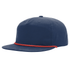 Custom Richardson 256 Umpqua Hat | Personalized Leather Patch Old School Grandpa Cap in Navy / Red - The Luua Company