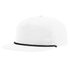 Custom Richardson 256 Umpqua Hat | Personalized Leather Patch Old School Grandpa Cap in White / Black - The Luua Company