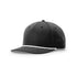 Custom Richardson 258 Rope Hat | Performance 5-Panel Snapback Black/ White in - The Luua Company