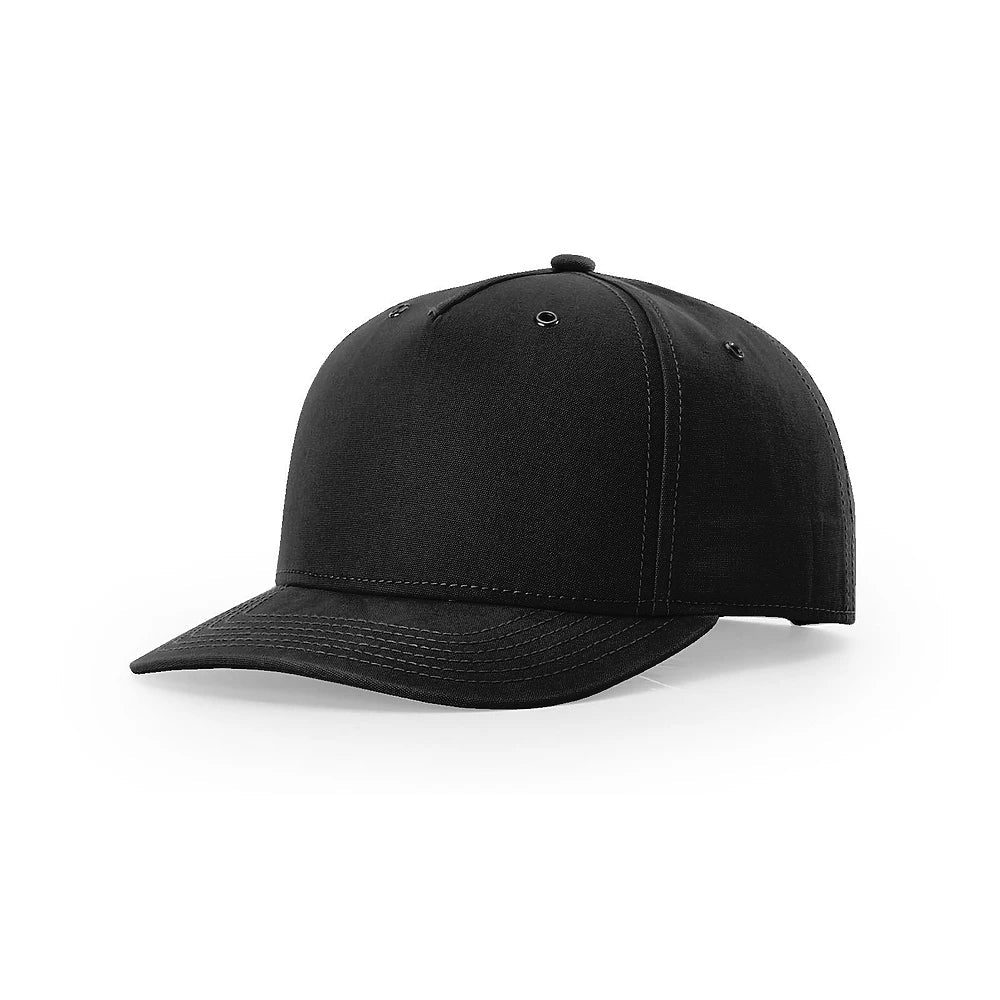 Custom Richardson 336 | Leather Patch Trucker Hat - Black - The Luua Company