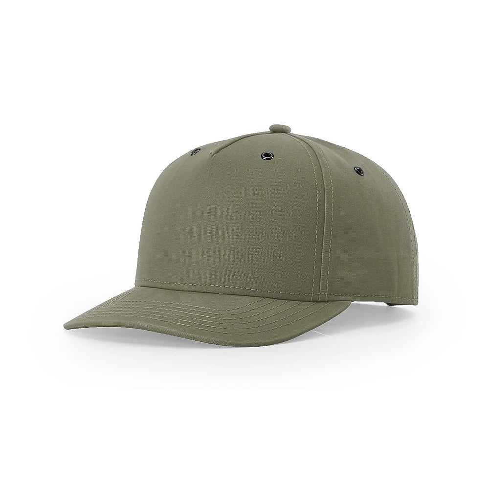 Custom Richardson 336 | Leather Patch Trucker Hat - Olive Green - The Luua Company