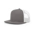Custom Richardson 511 | Wool Blend Flat Bill Trucker Cap - Charcoal/ White - The Luua Company