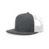 Custom Richardson 511 | Wool Blend Flat Bill Trucker Cap - Heather Charcoal/ White - The Luua Company
