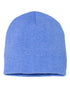 Custom Sportsman SP08 8" Knit Beanie | Low - Profile Skull Cap - Black - The Luua Company