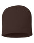 Custom Sportsman SP08 8" Knit Beanie | Low - Profile Skull Cap - Brown - The Luua Company