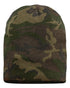 Custom Sportsman SP08 8" Knit Beanie | Low - Profile Skull Cap - Green Camo - The Luua Company