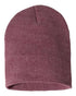 Custom Sportsman SP08 8" Knit Beanie | Low - Profile Skull Cap - Heather Cardinal - The Luua Company