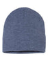 Custom Sportsman SP08 8" Knit Beanie | Low - Profile Skull Cap - Heather Navy - The Luua Company