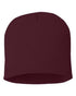 Custom Sportsman SP08 8" Knit Beanie | Low - Profile Skull Cap - Maroon - The Luua Company