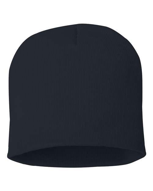 Custom Sportsman SP08 8" Knit Beanie | Low - Profile Skull Cap - Navy - The Luua Company