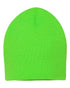 Custom Sportsman SP08 8" Knit Beanie | Low - Profile Skull Cap - Neon Green - The Luua Company