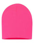 Custom Sportsman SP08 8" Knit Beanie | Low - Profile Skull Cap - Neon Pink - The Luua Company