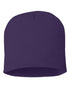 Custom Sportsman SP08 8" Knit Beanie | Low - Profile Skull Cap - Purple - The Luua Company